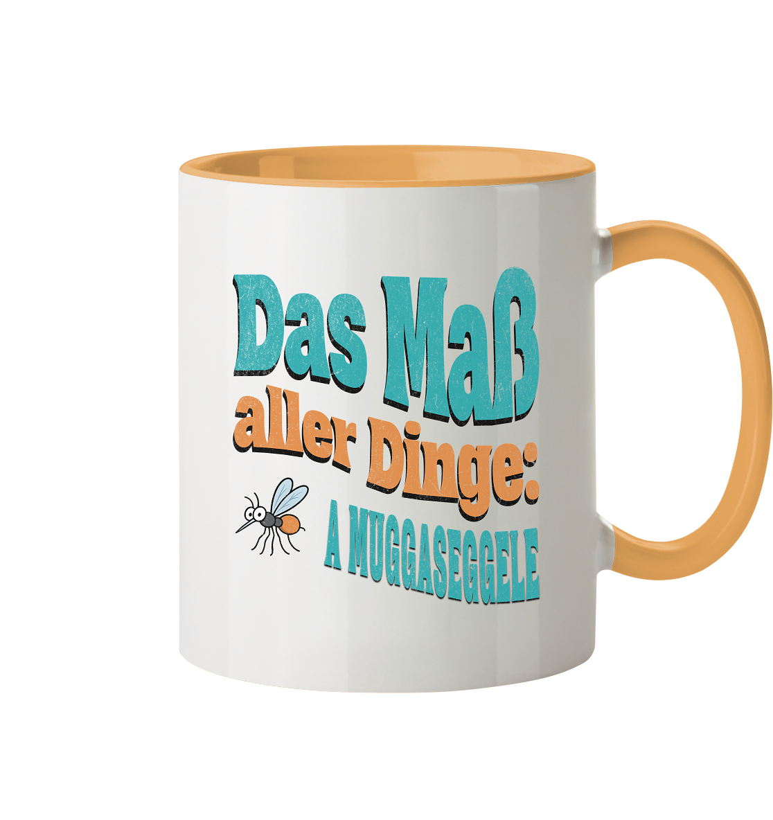 Fun-Tasse Motiv "Muggaseggele" (Zweifarbig)