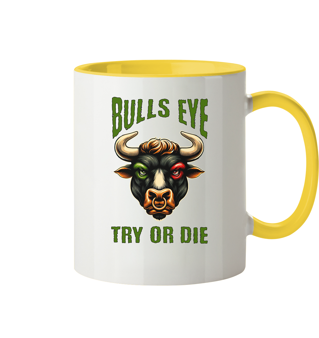 Darts-Tasse Motiv "Bulls Eye" (Zweifarbig)