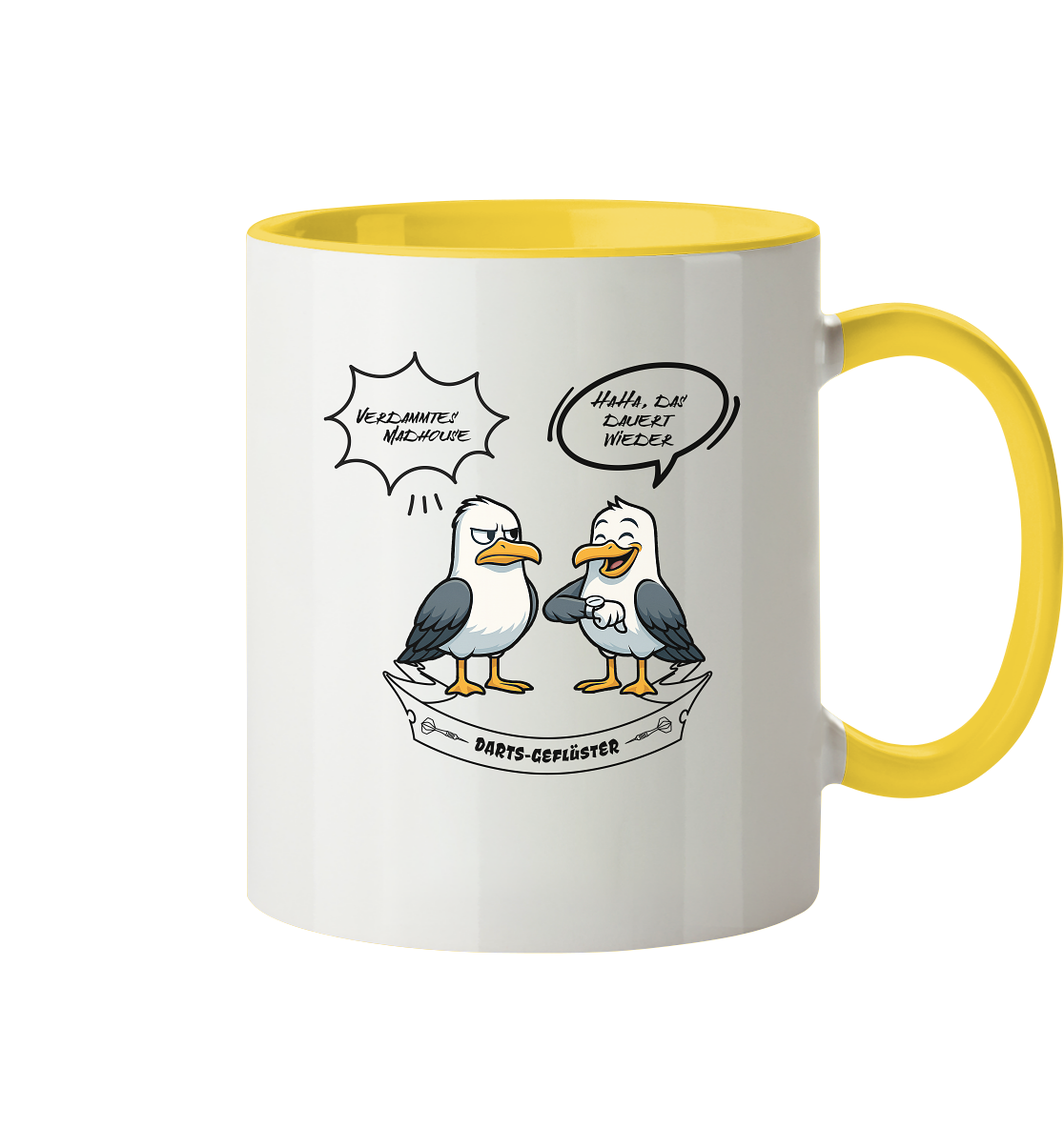 Darts-Tasse Motiv "Madhouse" (Zweifarbig)