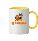 Fun-Tasse Motiv "No net Hudla" (Zweifarbig)