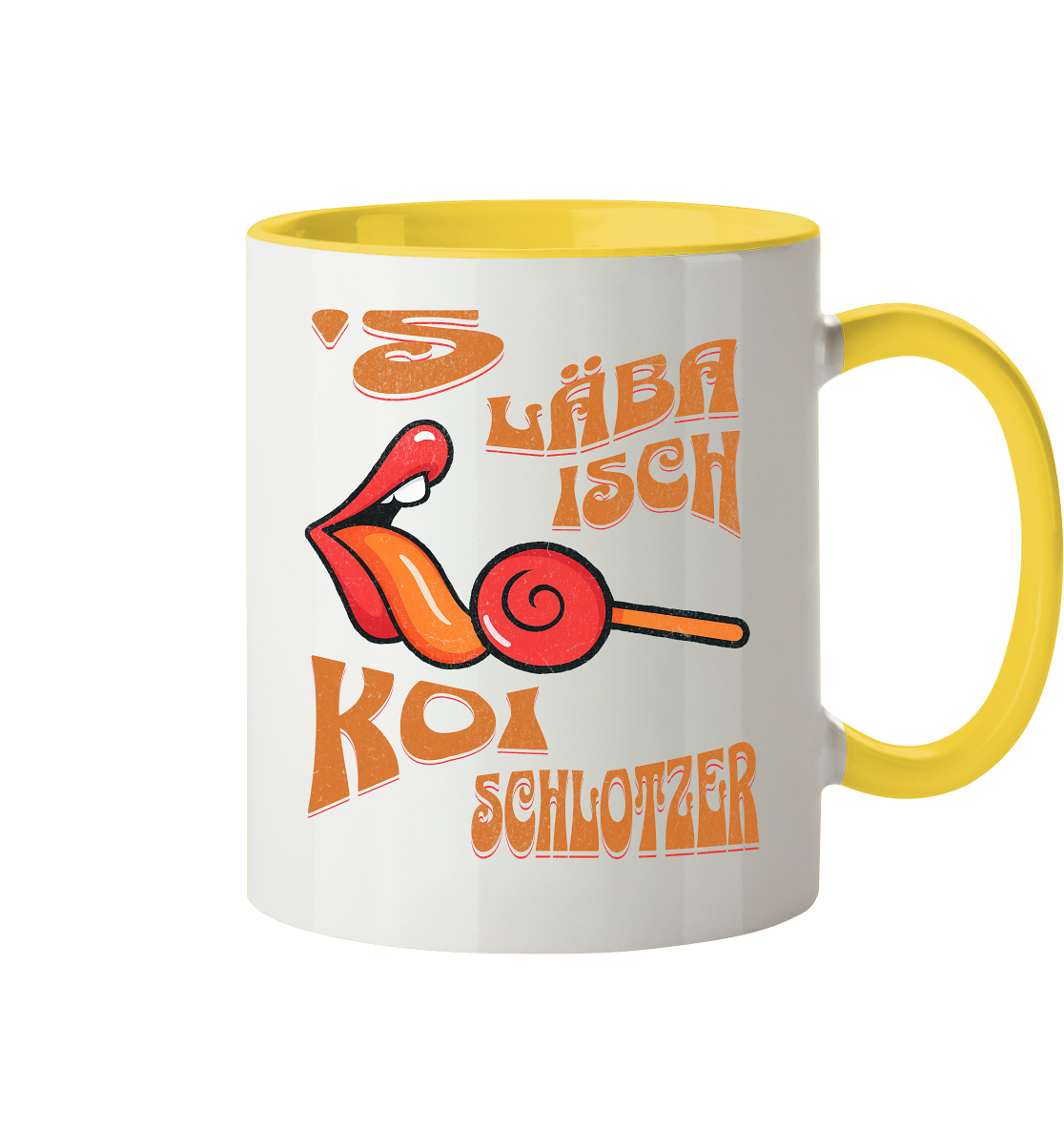 Fun-Tasse Motiv "Koi Schlotzer" (Zweifarbig)
