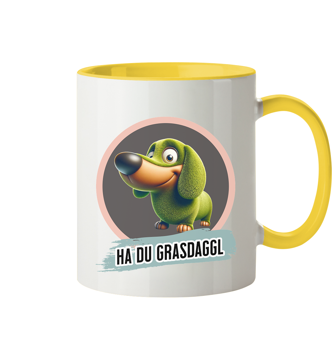 Fun-Tasse Motiv "Grasdaggl" (Zweifarbig)