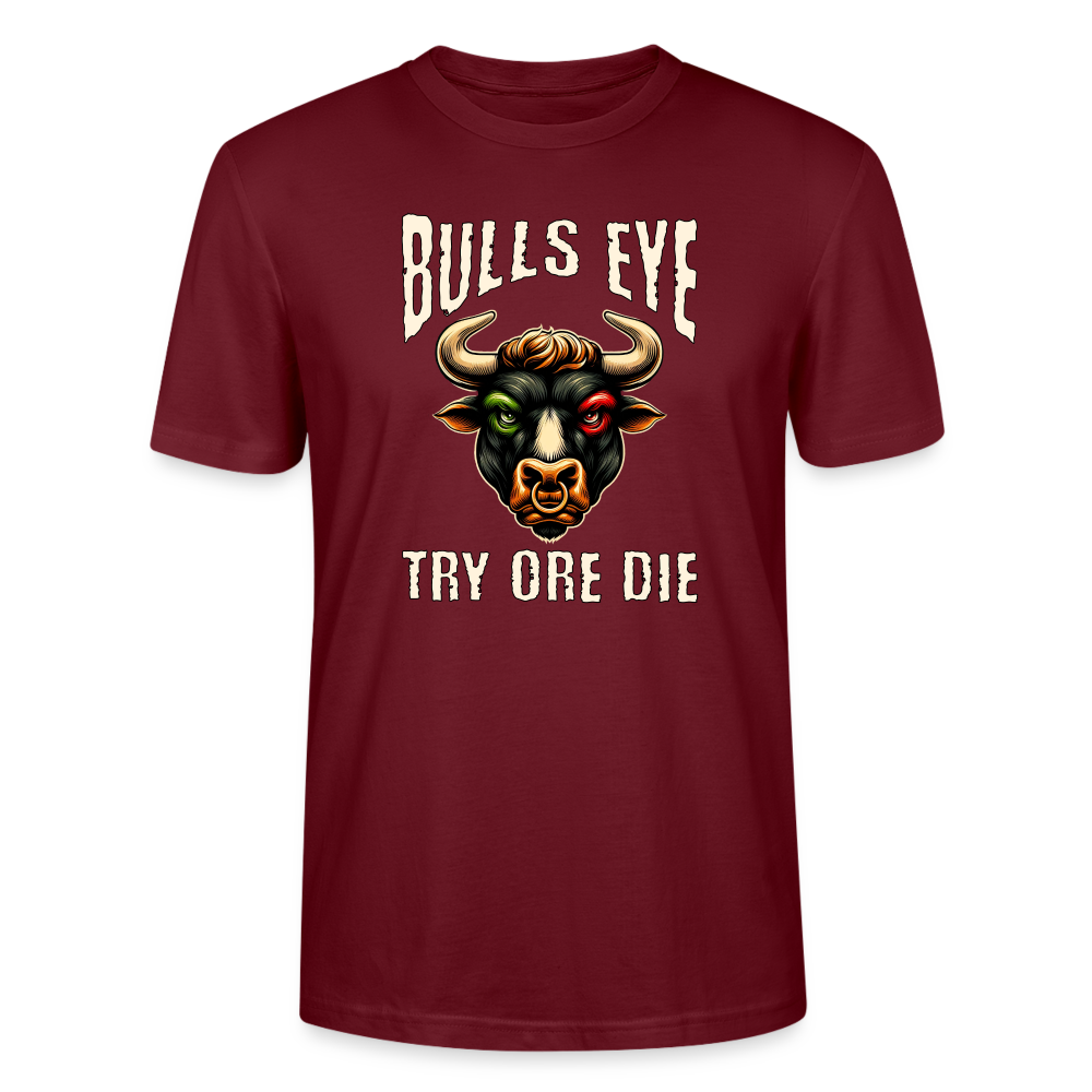 Stanley/Stella Unisex Darts T-Shirt: Try ore die - Burgunderrot